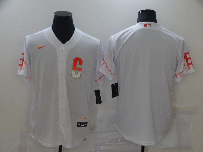 Men San Francisco Giants Blank City Edition White Game Nike 2021 MLB Jersey